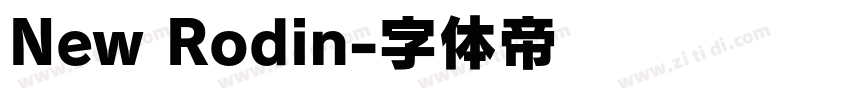 New Rodin字体转换